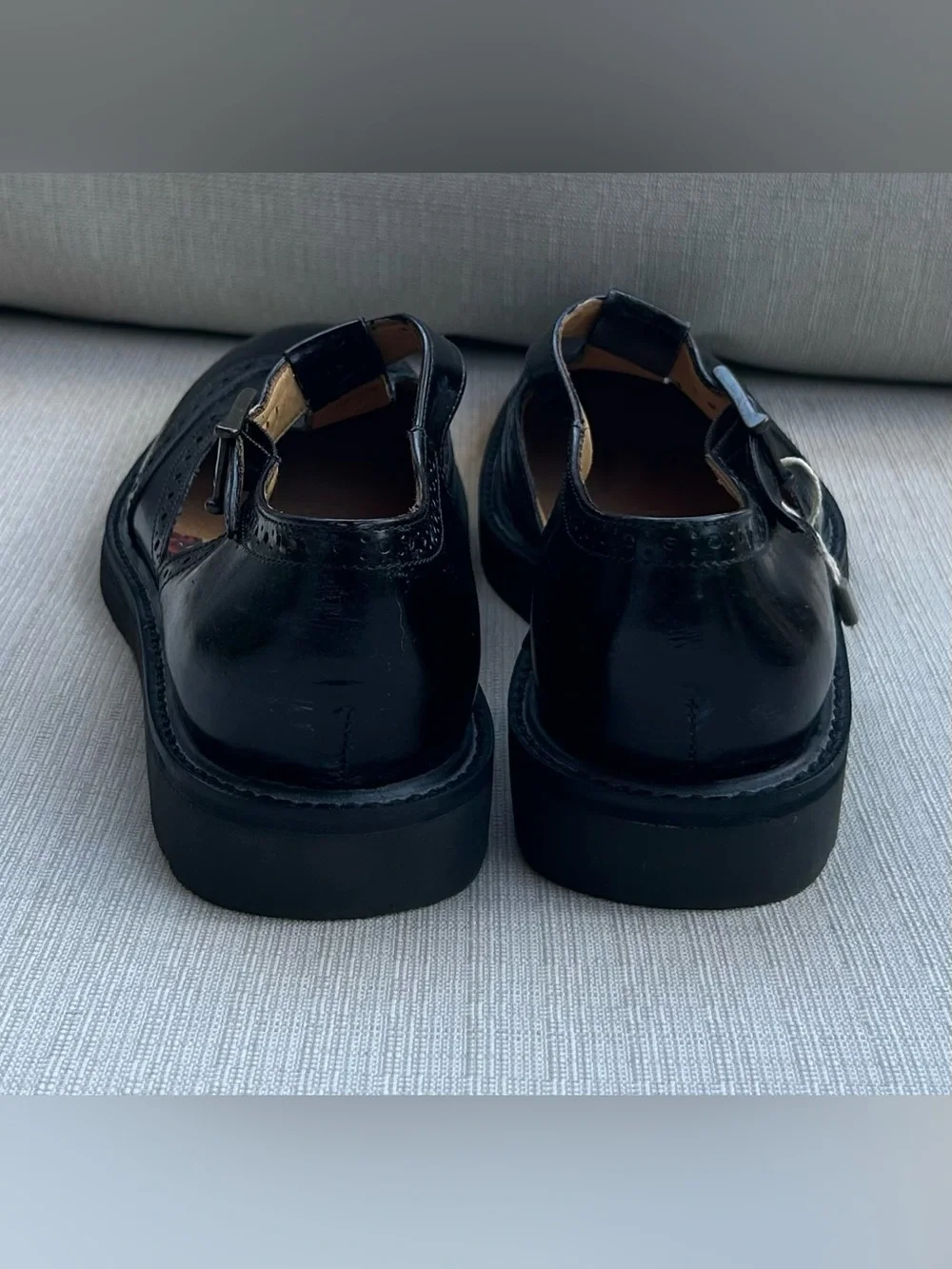NWOB Paul Smith Black Leather Mary Jane Brogues US 9 (40 EU) - Picture 5 of 6